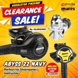 DEAL PACKAGE REGULATOR MARES ABYSS 22 NAVY (INCLUDE OCTOPUS )