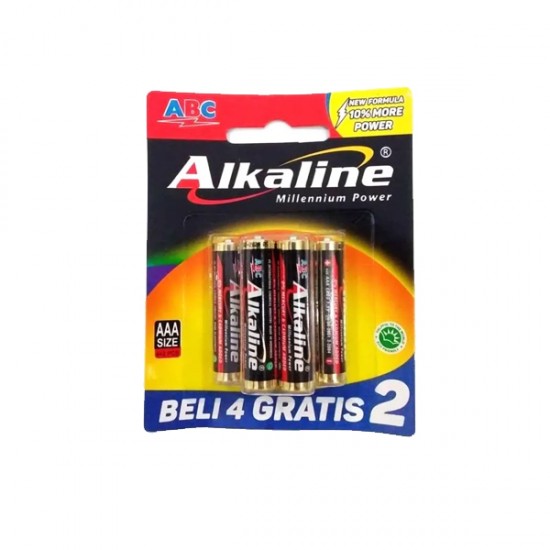 BATTERY ALKALINE AAA (6 PCS)