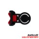 SPAREPART AMSCUD BUCKLE SET BLACK WITH RED ADJUST