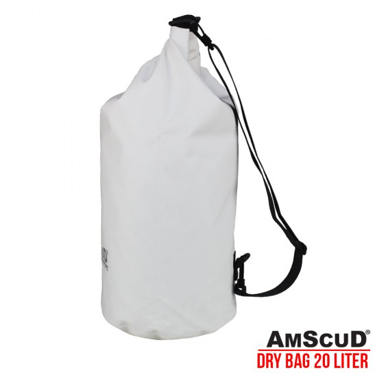 AMSCUD BAG DRY PACK 20L W/LINE -  WHITE 