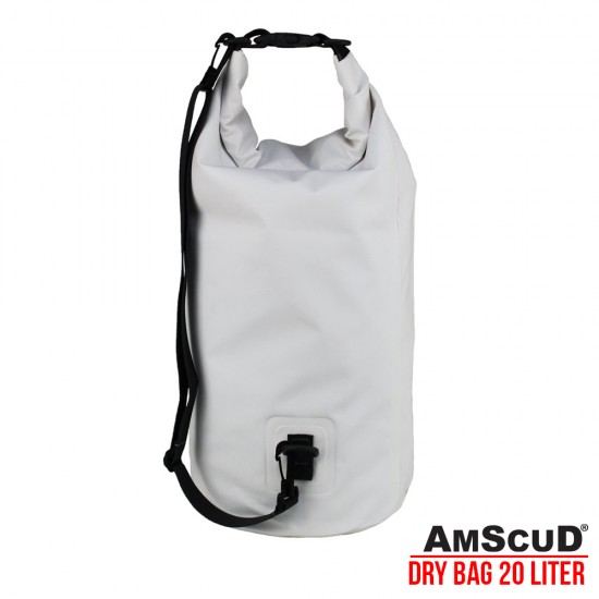 AMSCUD BAG DRY PACK 20L W/LINE -  WHITE 