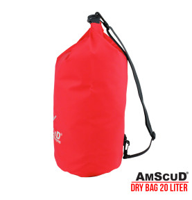 AMSCUD BAG DRY PACK 20L W/ LINE - RED AMSCUD BAG DRY PACK 20L W/ LINE - RED