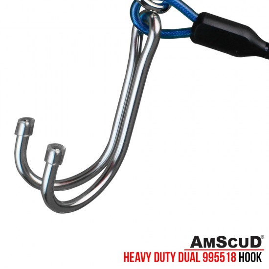 HEAVY DUTY SHOCK LINE W/ WIRE & DOUBLE SS HOOK 