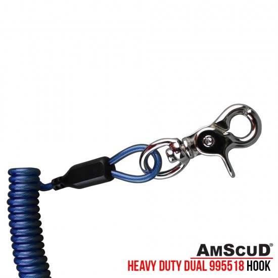 HEAVY DUTY SHOCK LINE W/ WIRE & DOUBLE SS HOOK 