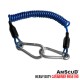 HEAVY DUTY SHOCK LINE WITH WIRE SS CARABINER 