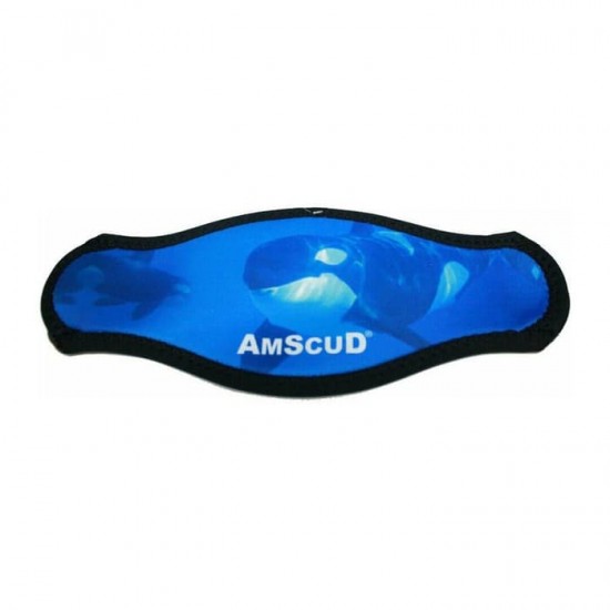 MASK STRAP AMSCUD NEOPRENE DOLPHIN BLUE-CAMO-GREEN