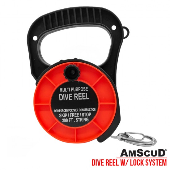 AmScuD Dive Reel with Locking System 88 meter/290feet 999964