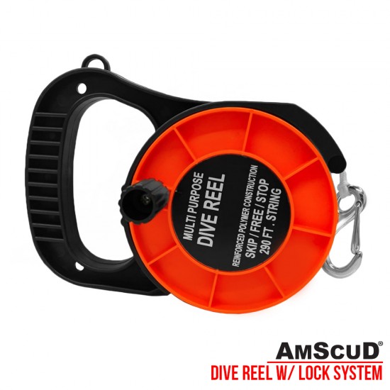 AmScuD Dive Reel with Locking System 88 meter/290feet 999964