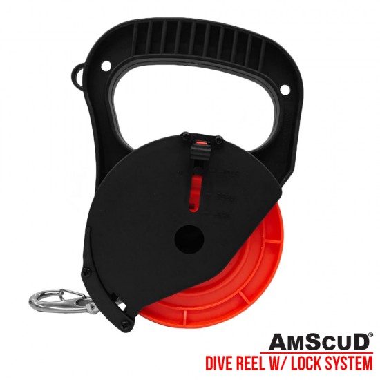 AmScuD Dive Reel with Locking System 88 meter/290feet 999964