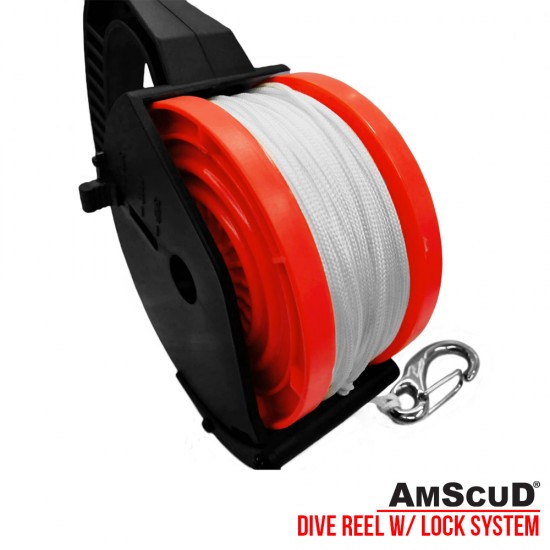 AmScuD Dive Reel with Locking System 88 meter/290feet 999964