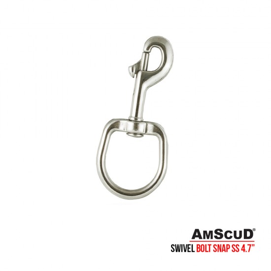 Stainless Steel Bolt Snap Swivel-Eye Large 114 mm (4.7 in)
