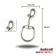 Stainless Steel Bolt Snap Swivel-Eye Large 114 mm (4.7 in)