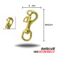 Butterfly Snap Brass Hook Swivel Eye 3.6