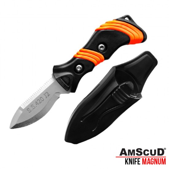 KNIFE - DIVING BC-CUT TOOL SS POINT 3 INCHES AMSCUD