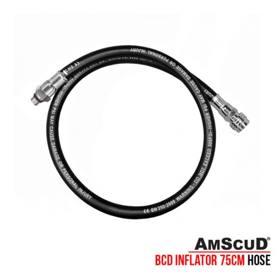 Amscud LP Inflator Hose 3/8'' - 75cm Black 