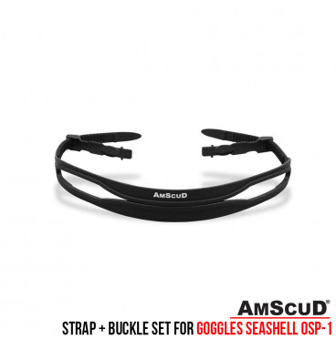 AmScuD Strap + Buckle For Goggles Seashell OSP-1 