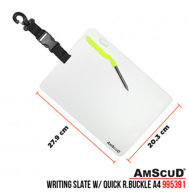 AmScuD Writing Slate W/ Quick Realese Buckle A4 (27.9×20.3cm)