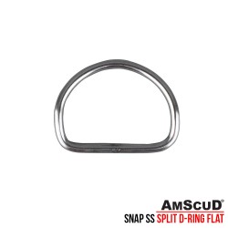 D-Ring 50mm (2 Inch) Stainless Steel Snap Ring Flat Style 996312