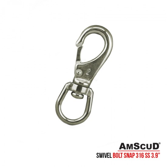 Stainless Steel Swivel Bolt Snap 3.9” 99/6332