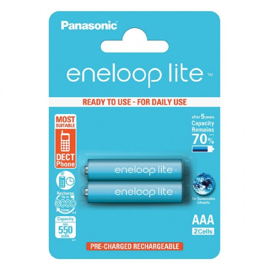 BATTERY ENELOOP LITE AAA - 2PCS