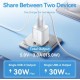 Vention Charger GaN 30W USB Type C Fast Charging Adaptor iPhone 15 16 Samsung Android PD QC Dual Port Ice Series 