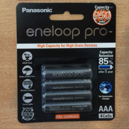BATTERY RECHARGEABLE PANASONIC ENELOOP PRO AAA