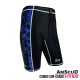 SET RASHGUARD AMSCUD LONG SLEEVE X-FIT  + SHORT PANTS BLUE