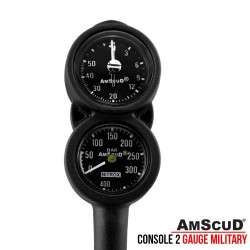 AmScuD Console 2 Gauge Military – PRESSURE + DEPTH GAUGE 993275