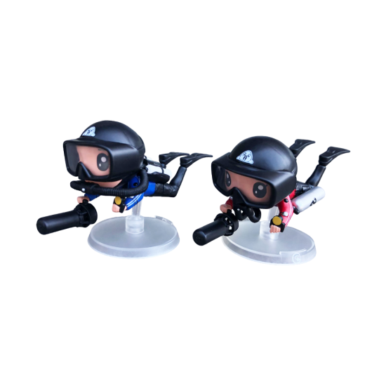 INTOTHEBLUE - DIVE FIGURE SIDE MOUNT ( 1 PACK INCLUDED 2 PCS)