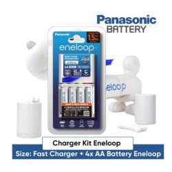 Panasonic Eneloop Fast | Standar Charger Kit + Battery Rechargeable AA