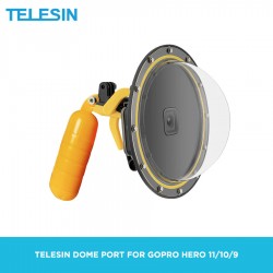 TELESIN WATERPROOF DOME PORT WITH SUPOORT SELFI FOR GO pro hero