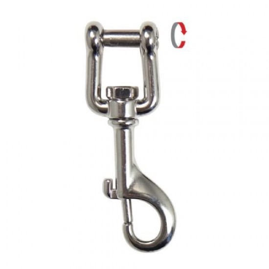 SCUBA HIGHLAND 3.4 SS SHACKLE BOLT SNAP 