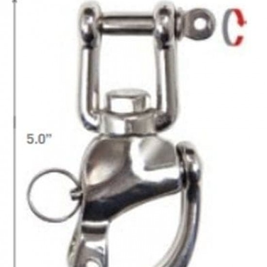 SCUBA HIGHLAND 5 SS SNAP SHACKLE 