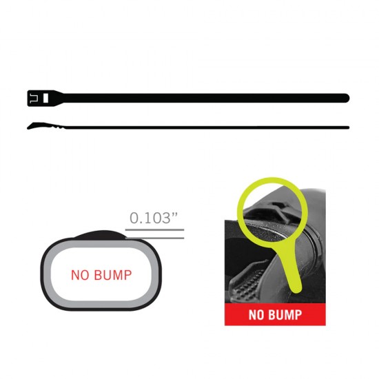 XS SCUBA 8″  NO BUMP TIE WRAPS - 100 PCS TL-114