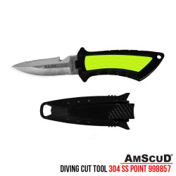 KNIFE - Diving BC Cut Tool Amscud 304 SS Point 2.7 Inches