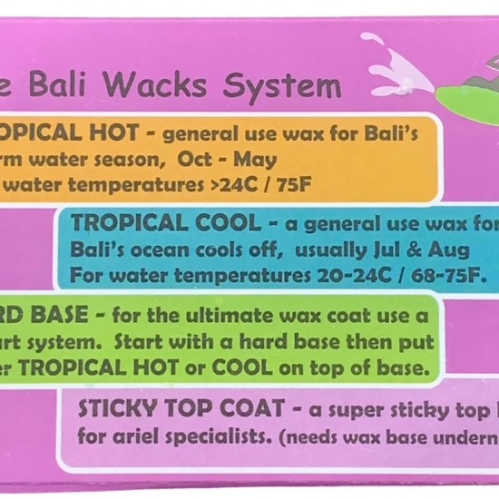 BALI WAX TOP COAT ORANGE
