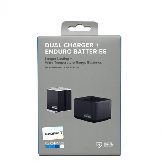 DUAL CHARGER + ENDURO BATTERY  GO PRO ORIGINAL