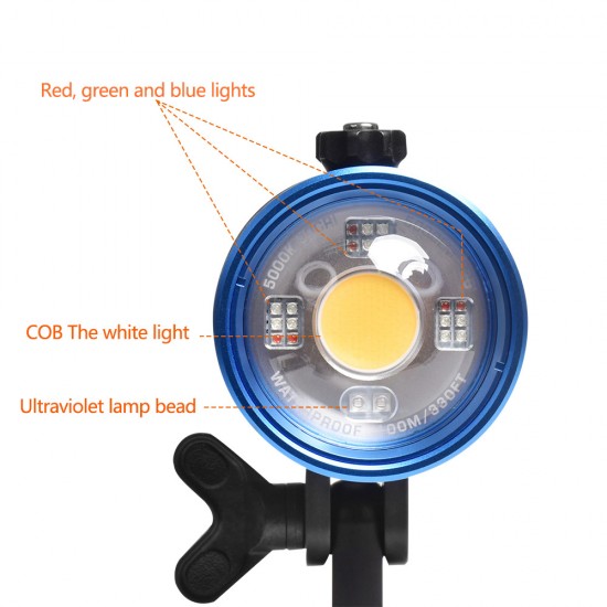 Seafrogs SF-L01 5000lm Diving Torch With Panel Glass 