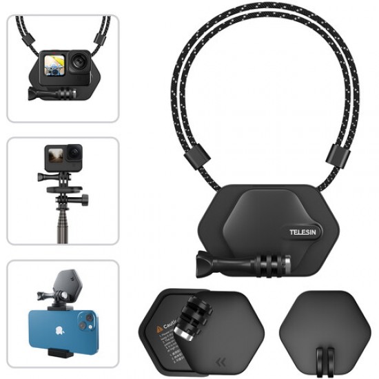  TELESIN Magnetic Bracket Expansion Set (Neck Mount/Quick Release)