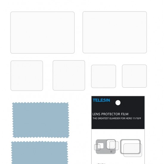 TELESIN ULTRA CLEAR SCREEN PROTECTOR FILM FOR GO PRO HERI 9/10/11/12