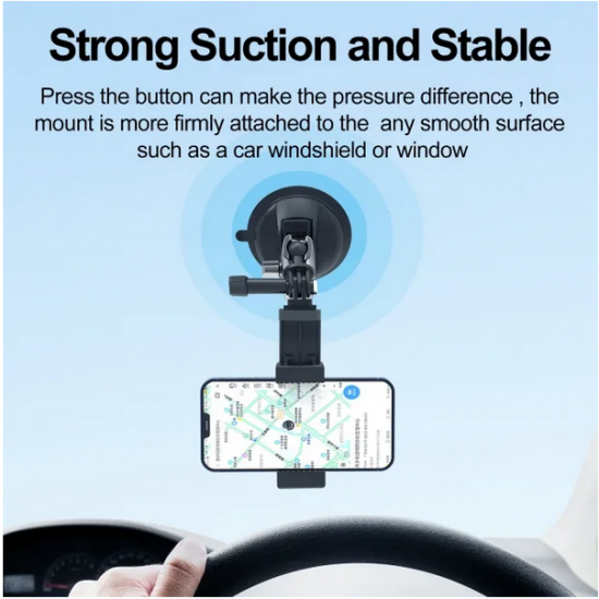  TELESIN Aluminum Alloy Camera Suction Cup Mount