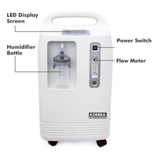 KOMBA PRO VITAL 5 – Oxygen Concentrator – Pure Oxygen up to 93% Generator 5L/min