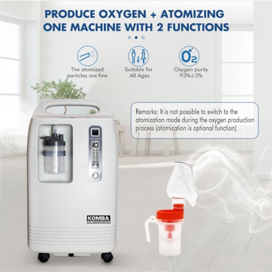 KOMBA PRO VITAL 5 – Oxygen Concentrator – Pure Oxygen up to 93% Generator 5L/min