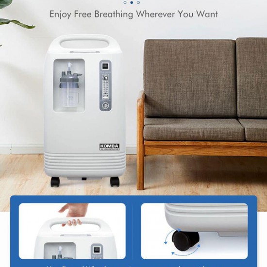 KOMBA PRO VITAL 5 – Oxygen Concentrator – Pure Oxygen up to 93% Generator 5L/min