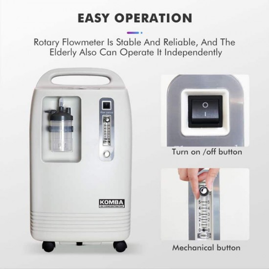 KOMBA PRO VITAL 5 – Oxygen Concentrator – Pure Oxygen up to 93% Generator 5L/min