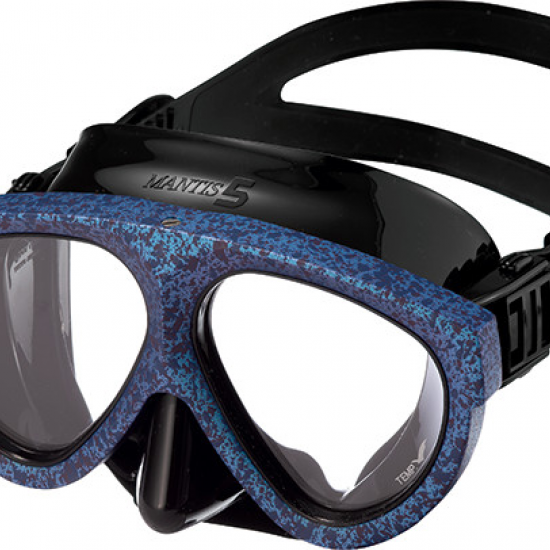 COMING SOON ! MASK MANTIS 5 BLACK SILICONE OCEAN BLUE