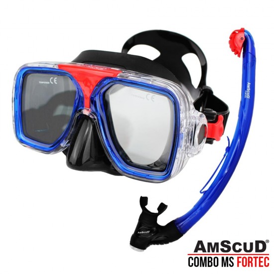 PAKET COMBOSET MASK + SNORKEL AMSCUD FORTEC 
