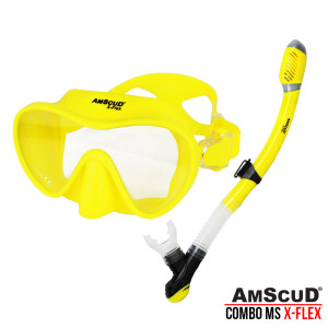 PAKET COMBOSET MASK + SNORKEL AMSCUD X-FLEX 