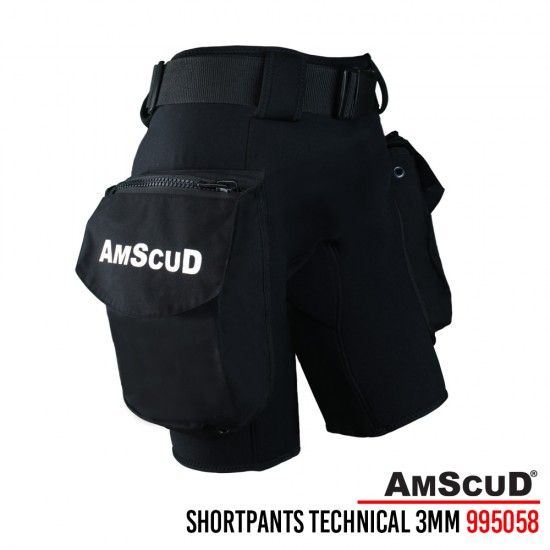 SHORT PANTS  AMSCUD TECHNICAL BLACK 3MM