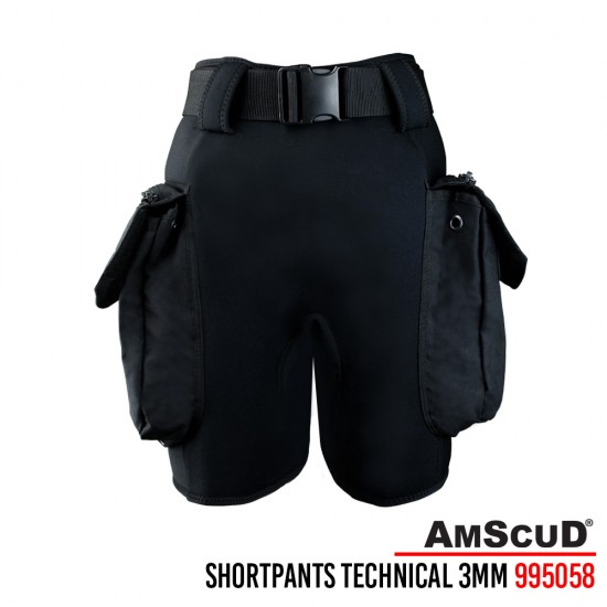 SHORT PANTS  AMSCUD TECHNICAL BLACK 3MM
